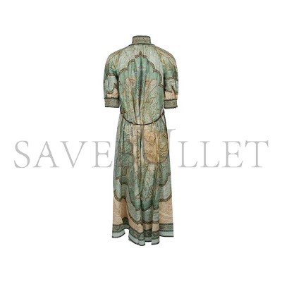 ZIMMERMANN WANDERLUST BILLOW MIDI DRESS 5581DRS262  